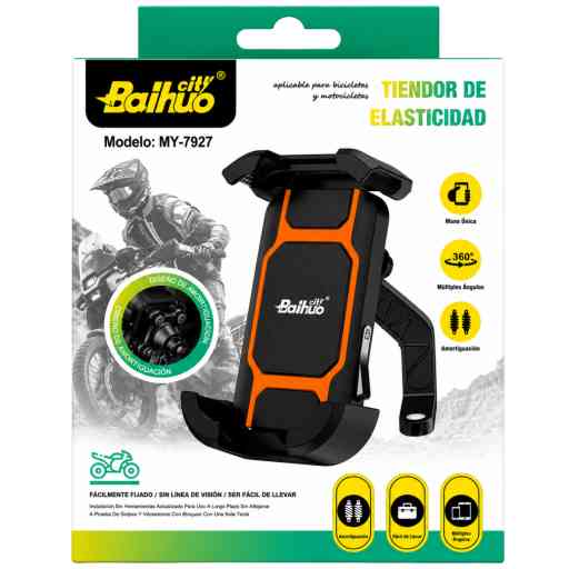 BAIHUO MY-7927 SOPORTE DE MOTO ANTIVIBRACIÓN
