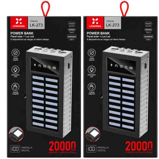 LINKMAX LK-273 PORTATIL 20000MAH PANER SOLAR