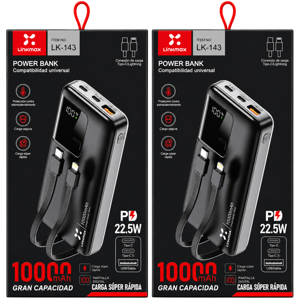 LINKMAX LK-143 PORTATIL 10000MAH