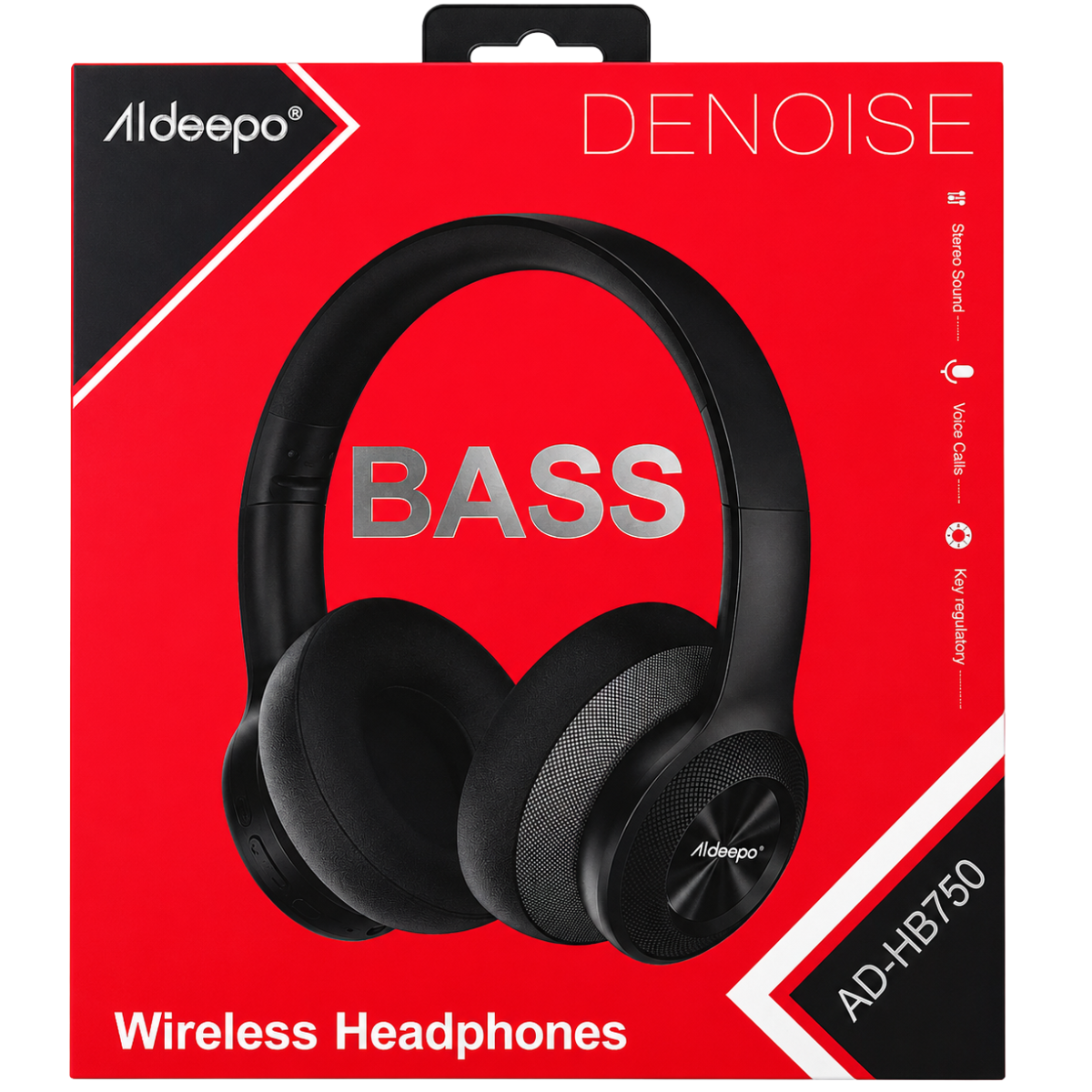 ALDEEPO AD-HB750 AUDIFONO BLUETOOTH (NEGRO)