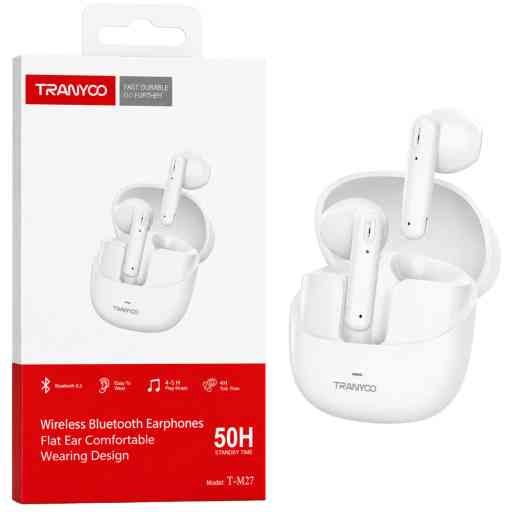TRANYOO T-M27 AUDIFONO BLUETOOTH (BLANCO)