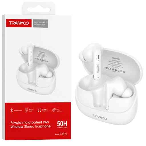 TRANYOO T-M26 AUDIFONO BLUETOOTH (BLANCO)