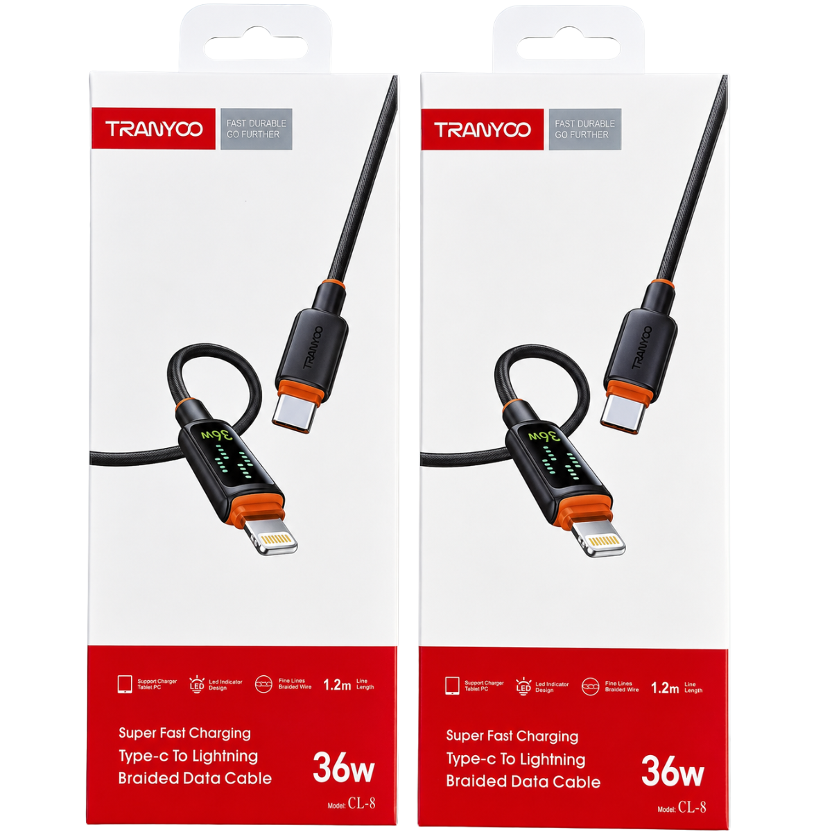 TRANYOO CL-8 CABLE 36W C- LIGHTNING