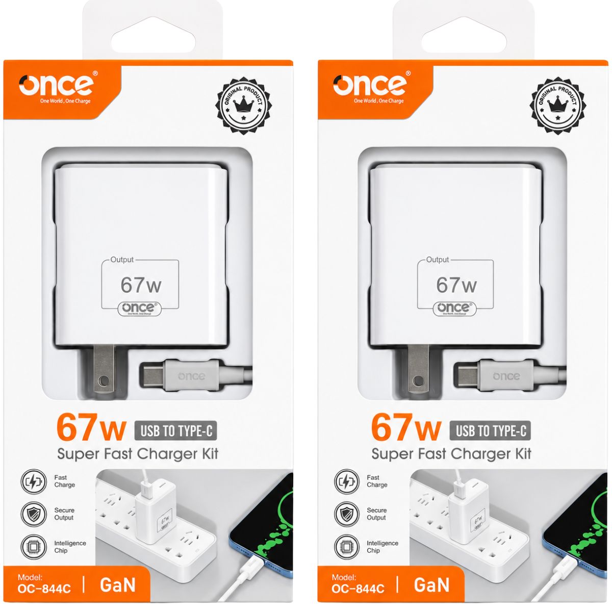 ONCE OC-844C 67W CARGADOR TIPO C