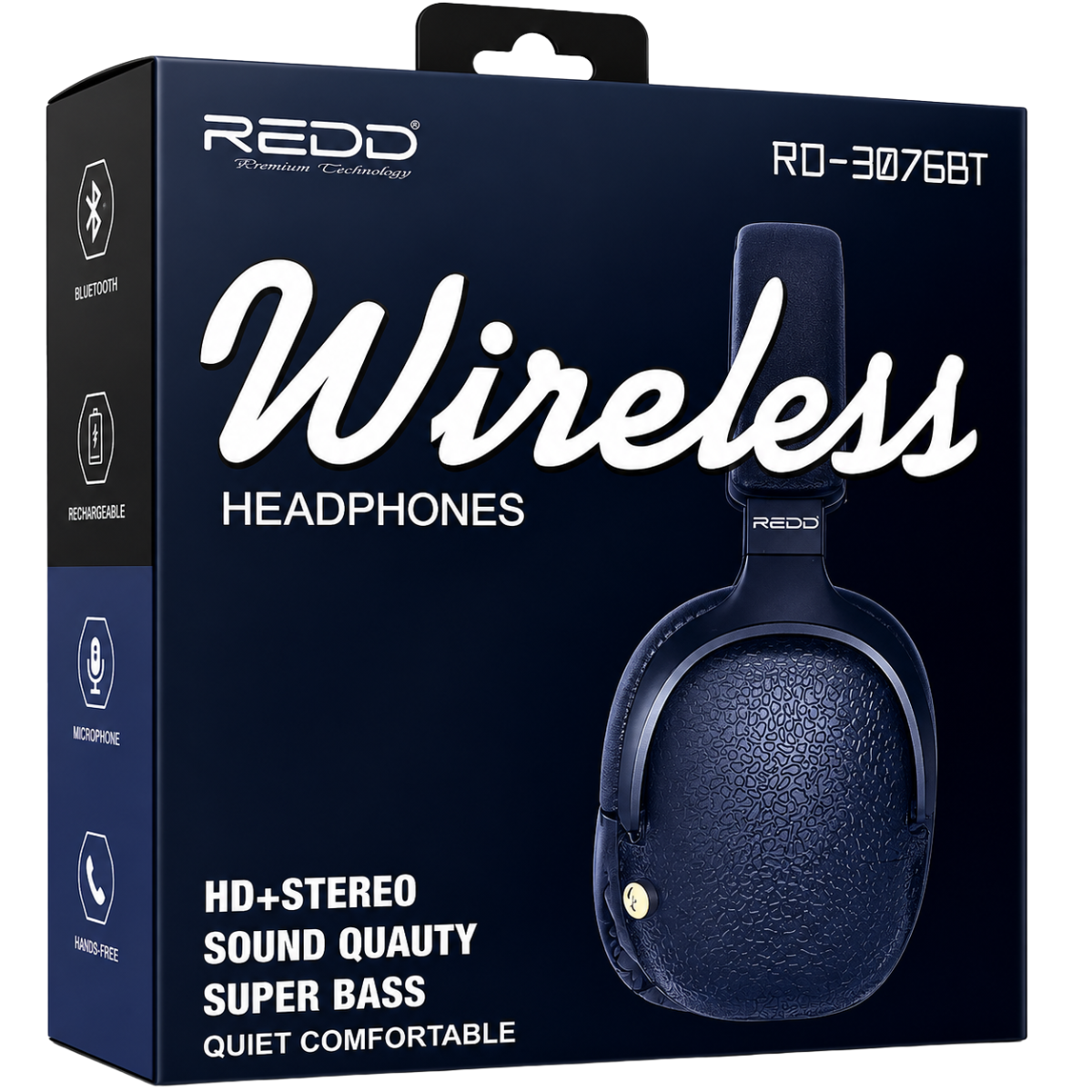 REDD RD-3076BT AUDIFONO BLUETOOTH (NEGRO)