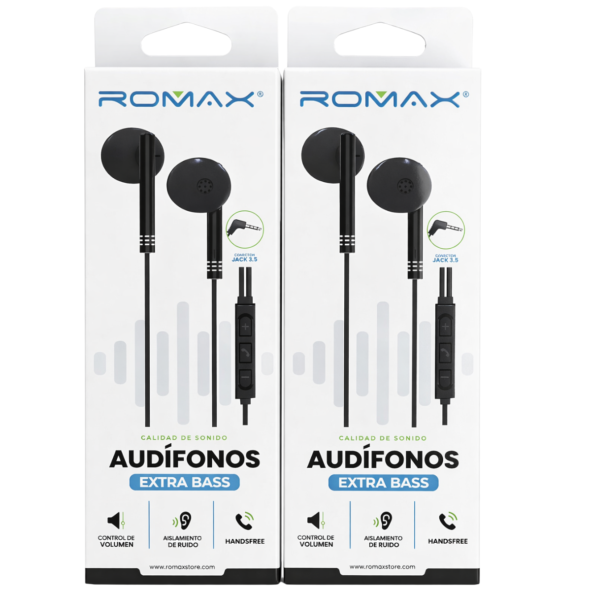 ROMAX TCA0386 AUDIFONO JACK 3.5MM
