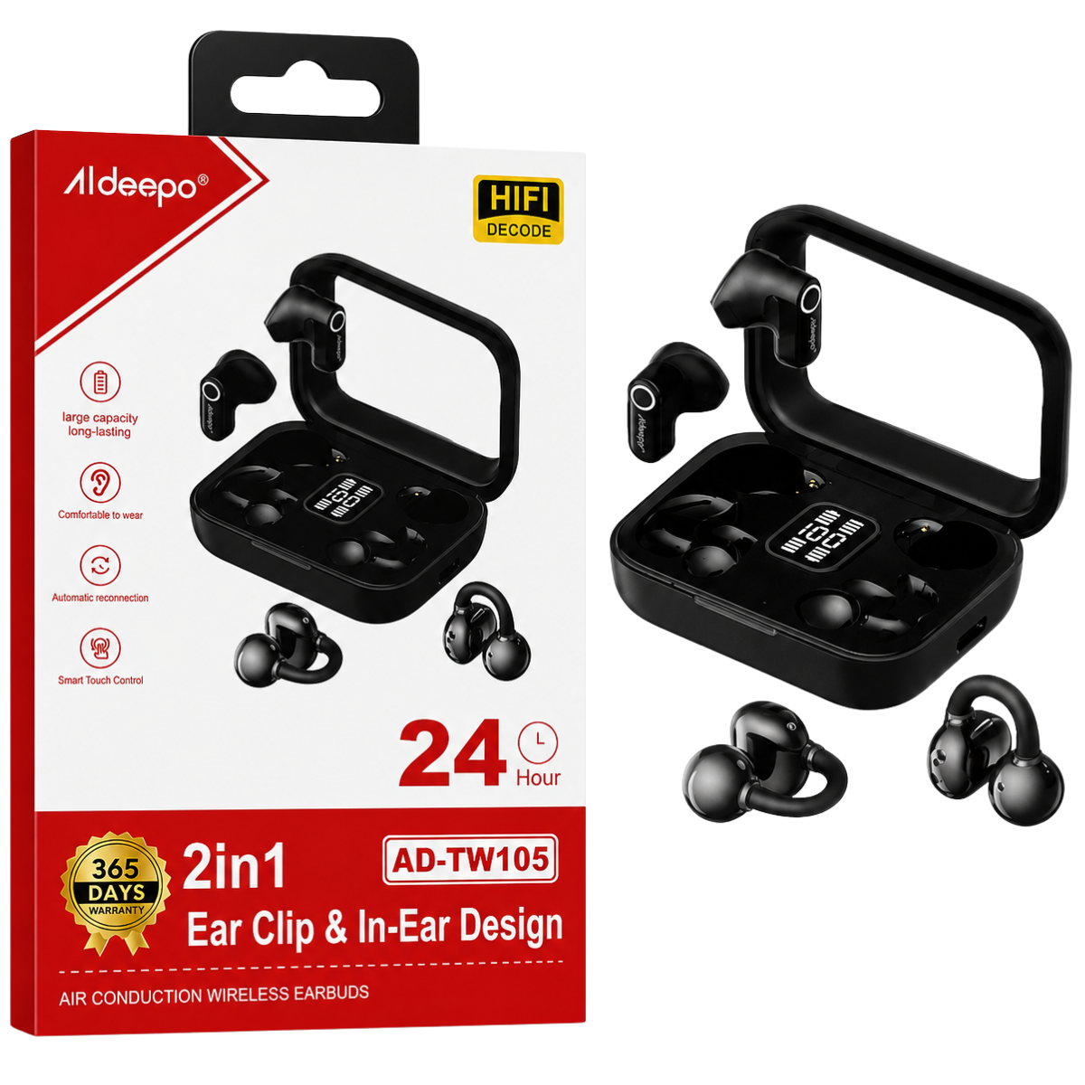 ALDEEPO AD-TW105 AUDIFONO BLUETOOTH