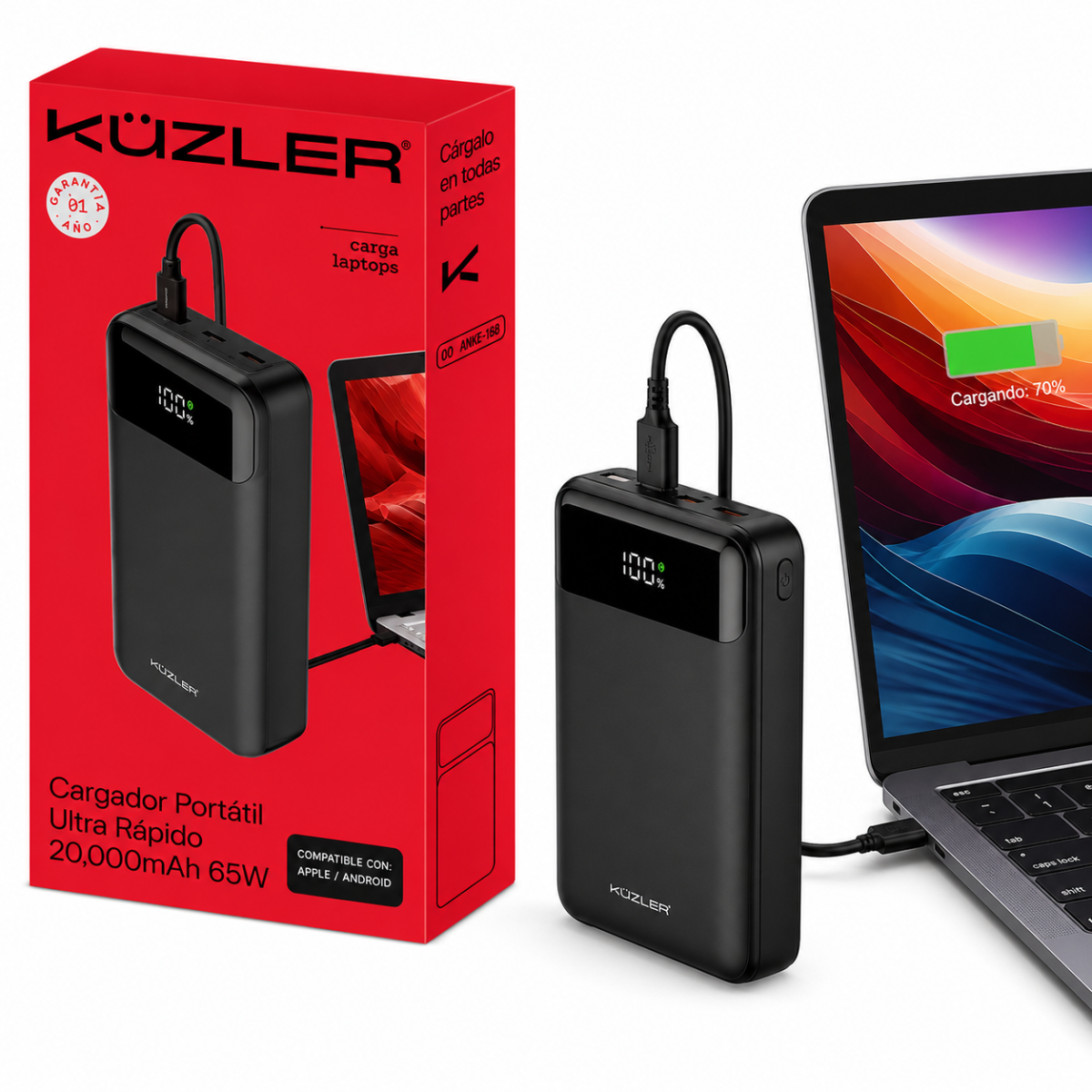 KUZLER VELIOX-101 20000MAH PARA LAPTOP 65W