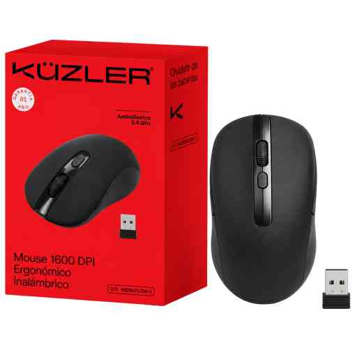 KUZLER MOUSE INALAMBRICO WORKFLOW-1 (NEGRO)