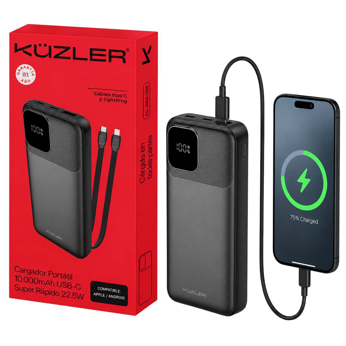 KUZLER PORTATIL 10000MAH ANKE-106N