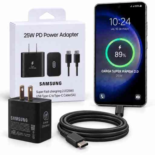 CARGADOR 25W 2.0 (NEGRO)