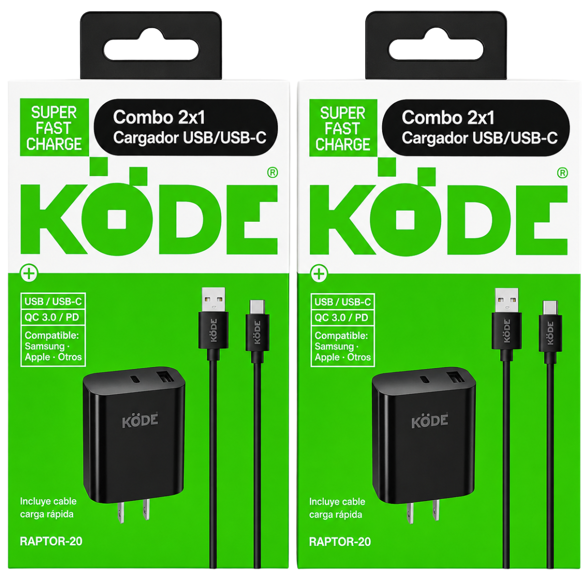 KODE RAPTOR-20 CARGADOR 20W