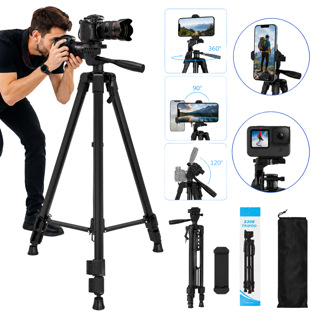 TRIPOD PARA CELULAR / CAMARA 3366