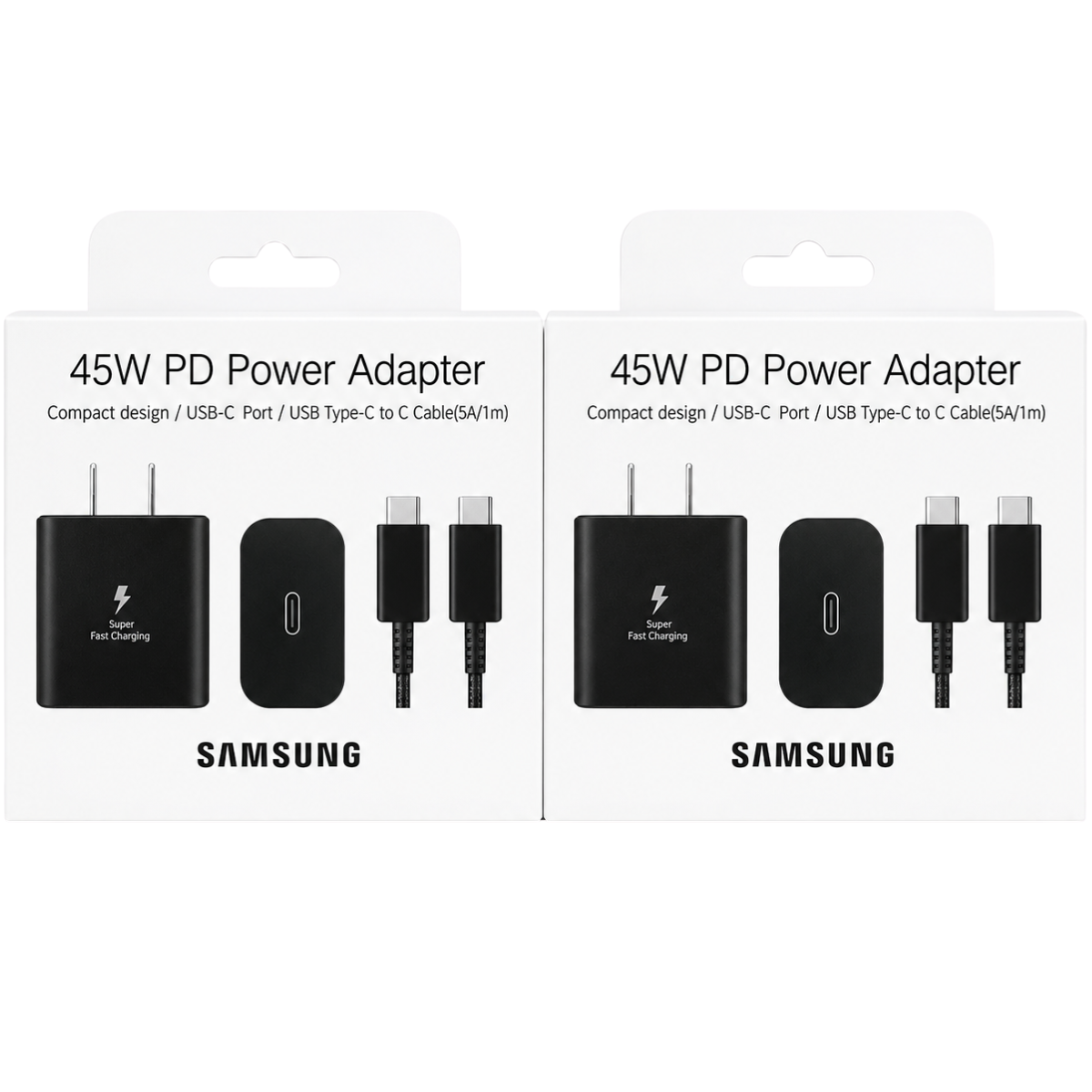 CARGADOR 45W PD (NEGRO)