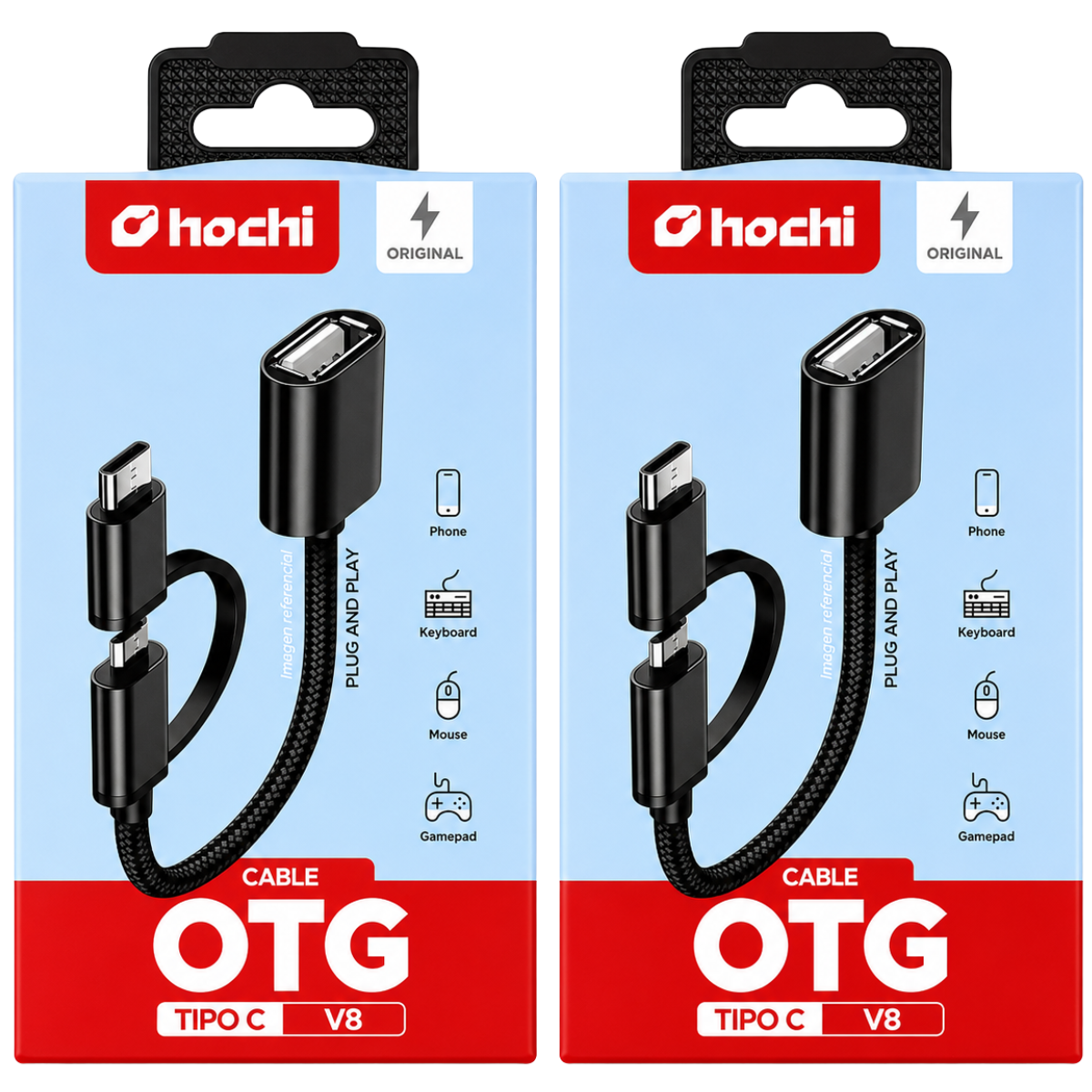 HOCHI CABLE OTG TIPO C V8