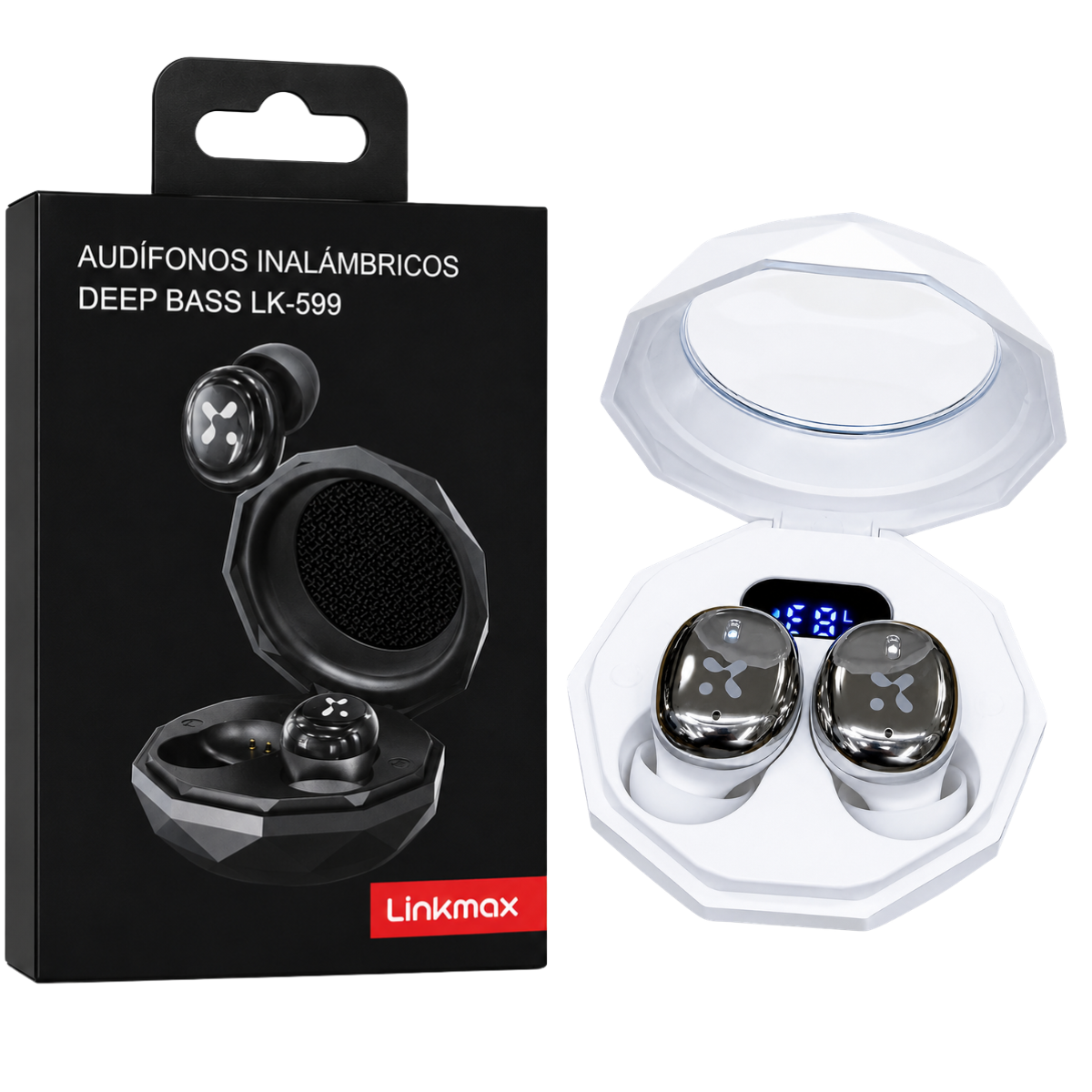 LINKMAX LK-599 AUDIFONO BLUETOOTH (BLANCO)