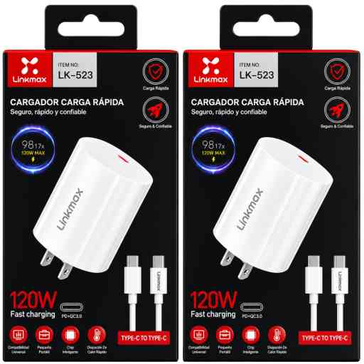 LINKMAX LK-523 120W CARGADOR CON MINUTERO