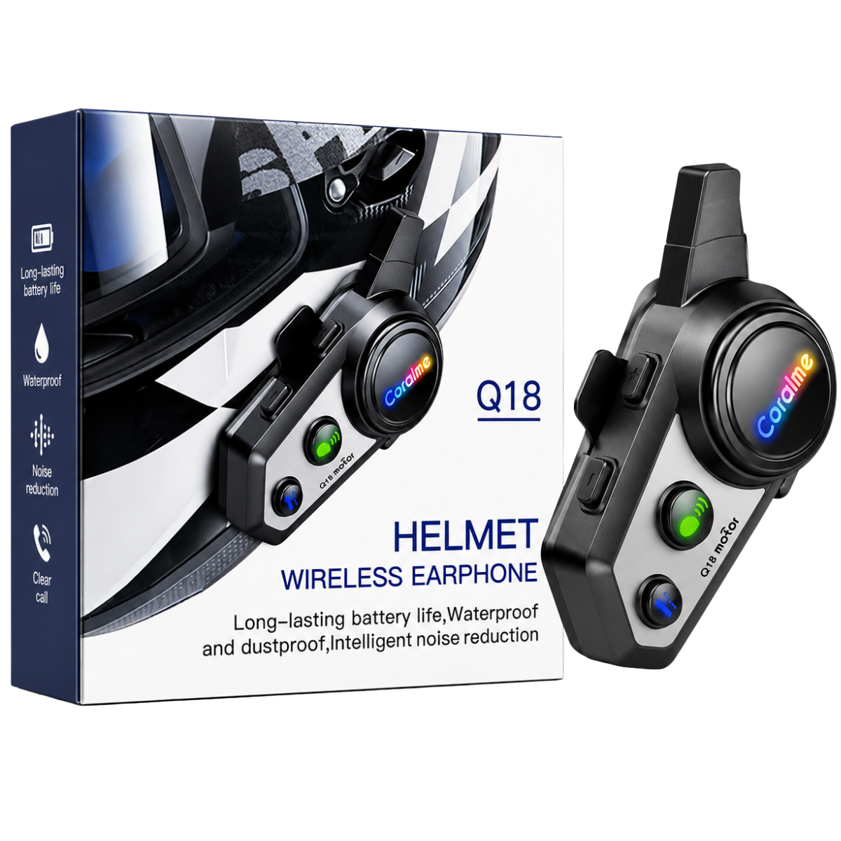 Q18 INTERCOMUNICADOR AUDIFONO BLUETOOTH DE MOTO