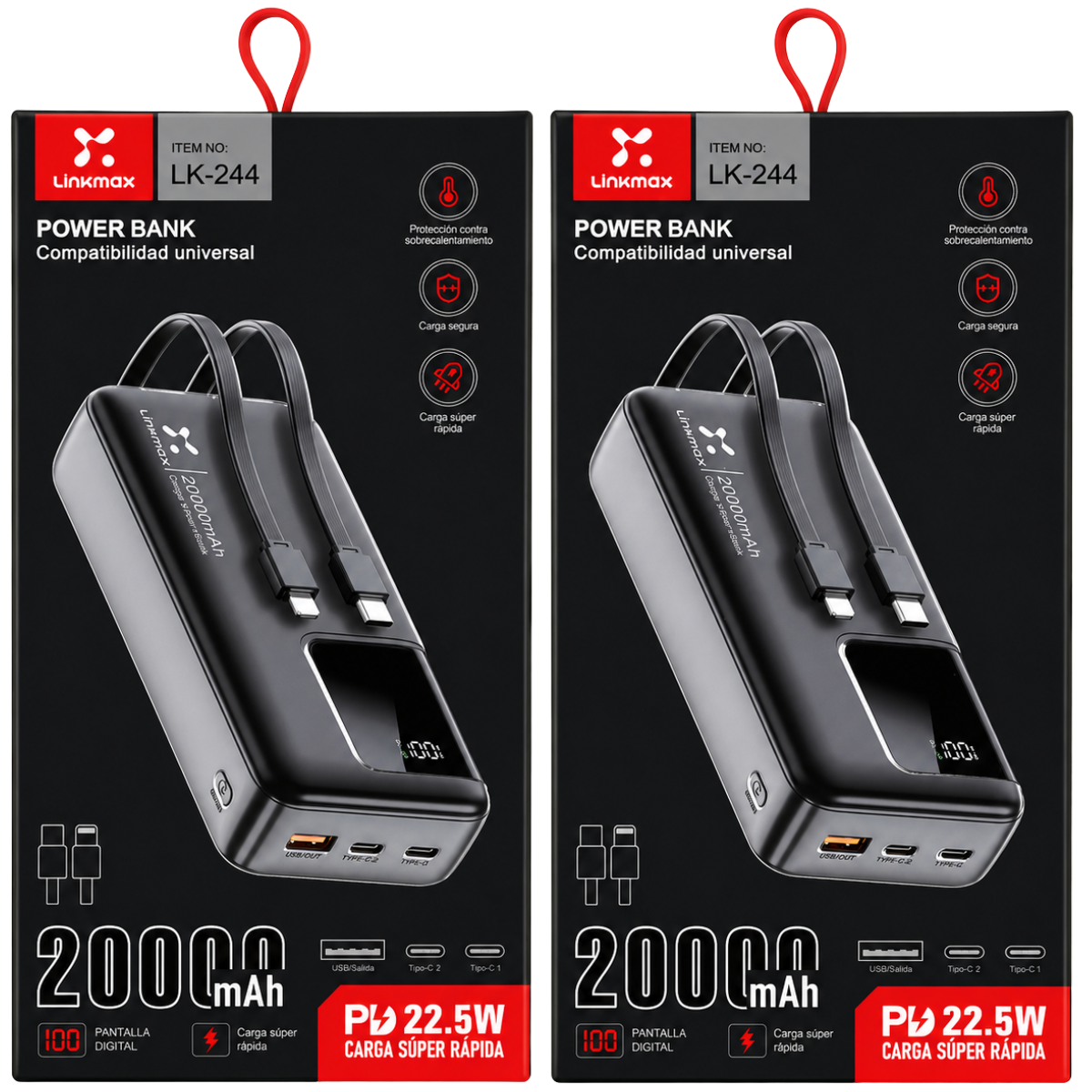 LINKMAX LK-244 POWER BANK 20000MAH