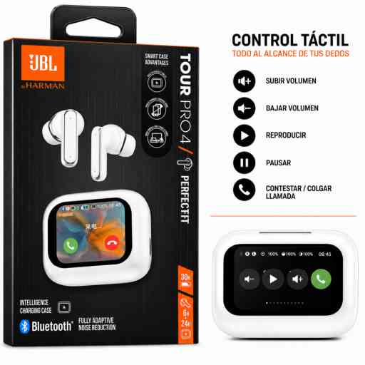 JBL TOUR PRO 4 AUDIFONO BLUETOOTH (BLANCO)