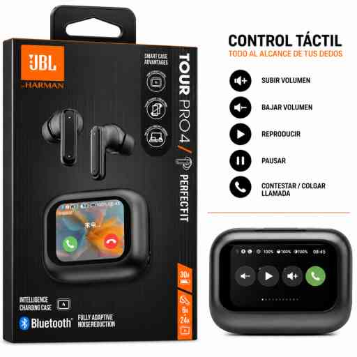 JBL TOUR PRO 4 AUDIFONO BLUETOOTH (NEGRO)