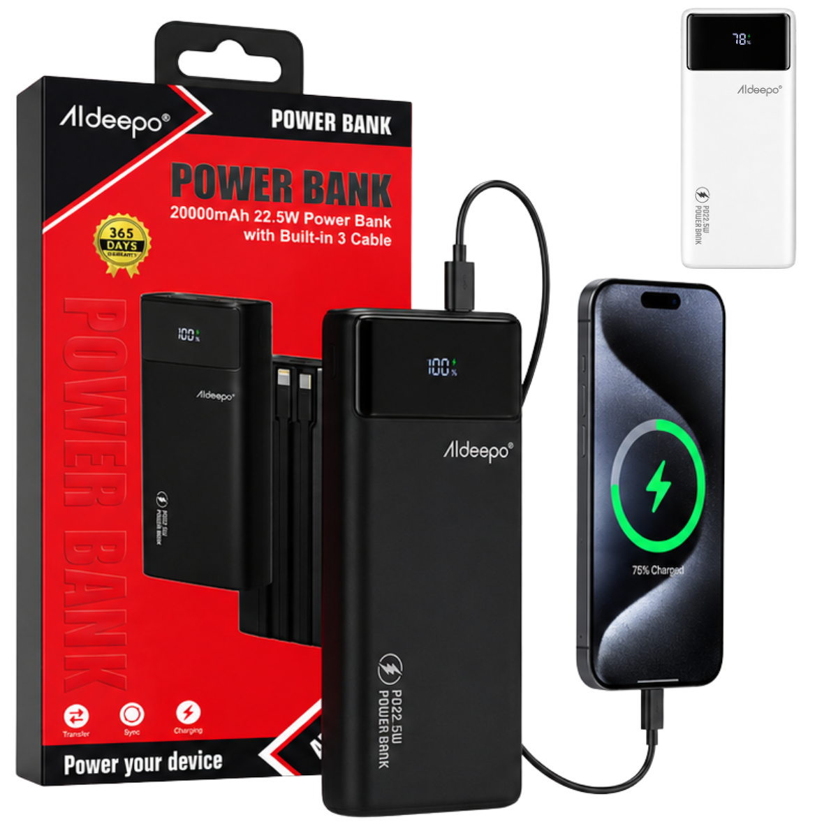 ALDEEPO AD-PD08 PORTATIL 20000MAH