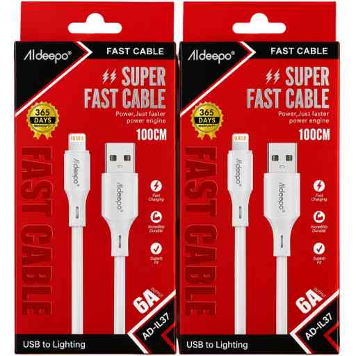 ALDEEPO AD-IL37 CABLE USB LIGHTNING 6A