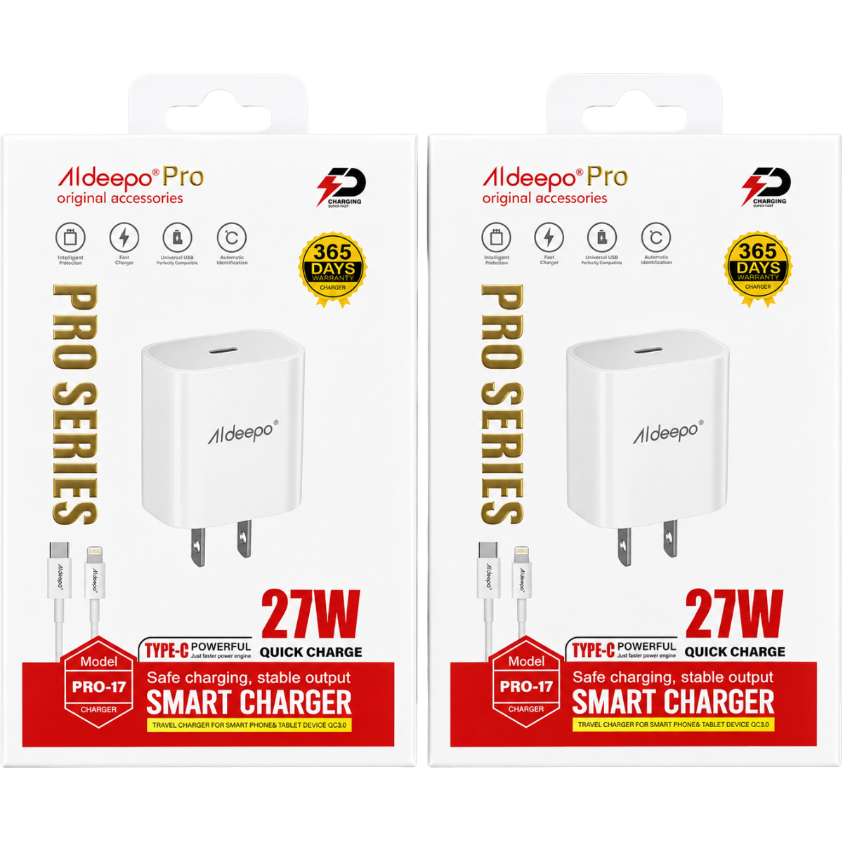 ALDEEPO PRO-17 CARGADOR 27W C-LIGHTNIG