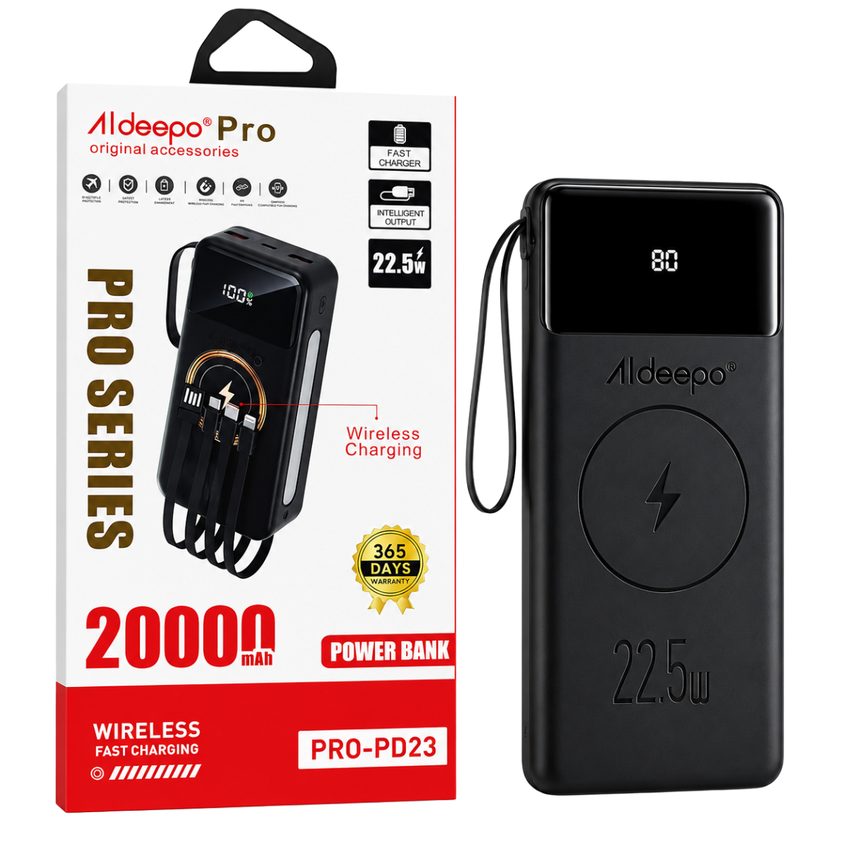 ALDEEPO PRO-PD23 PORTATIL 20000MAH