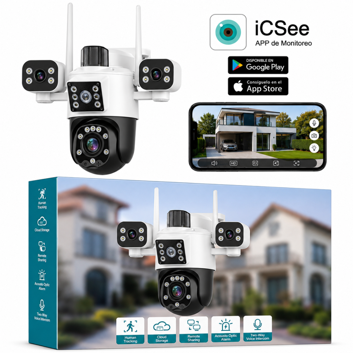 CAMARA IC-BT65 TRIPLE LENTE
