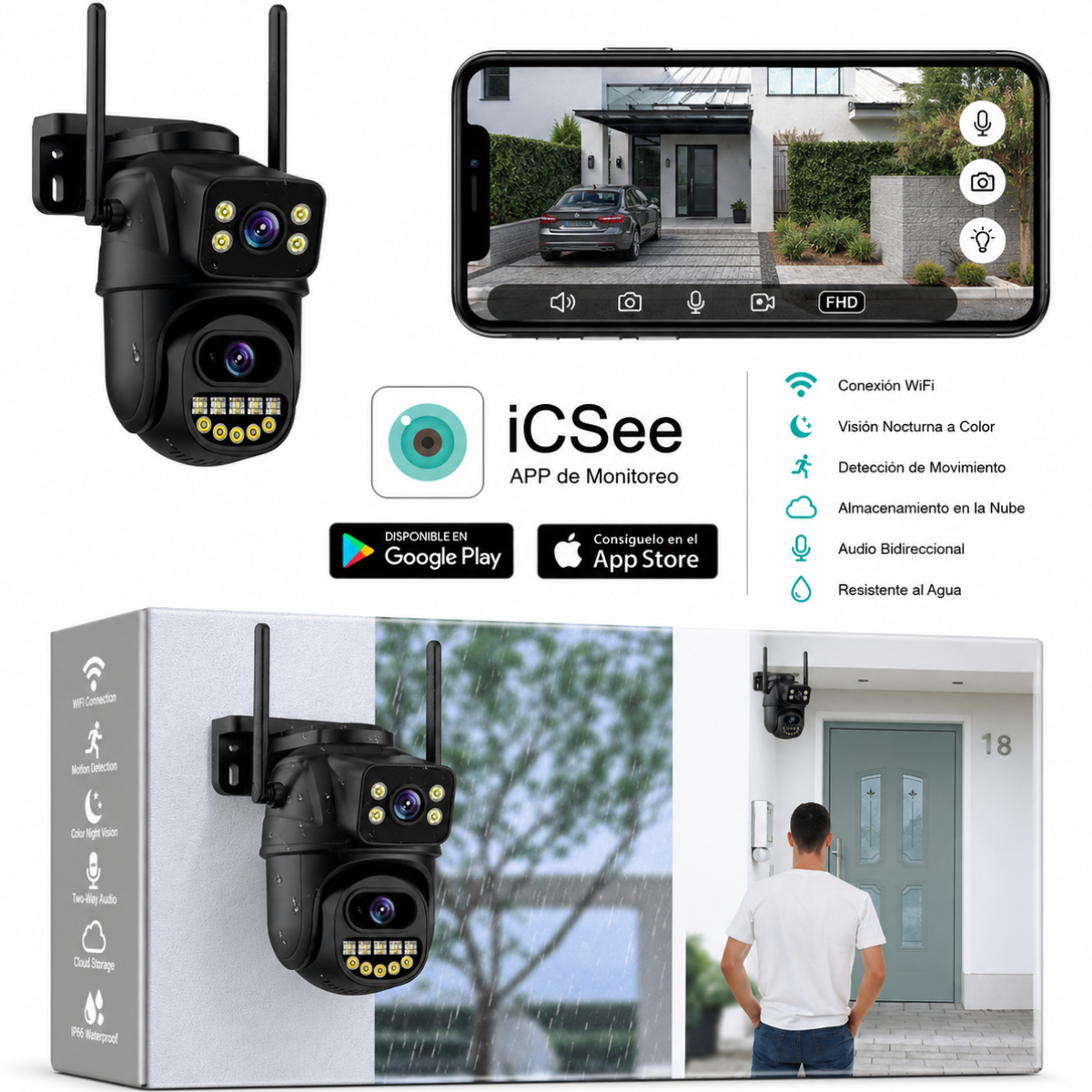 CAMARA WIFI SMART T33H-PRO