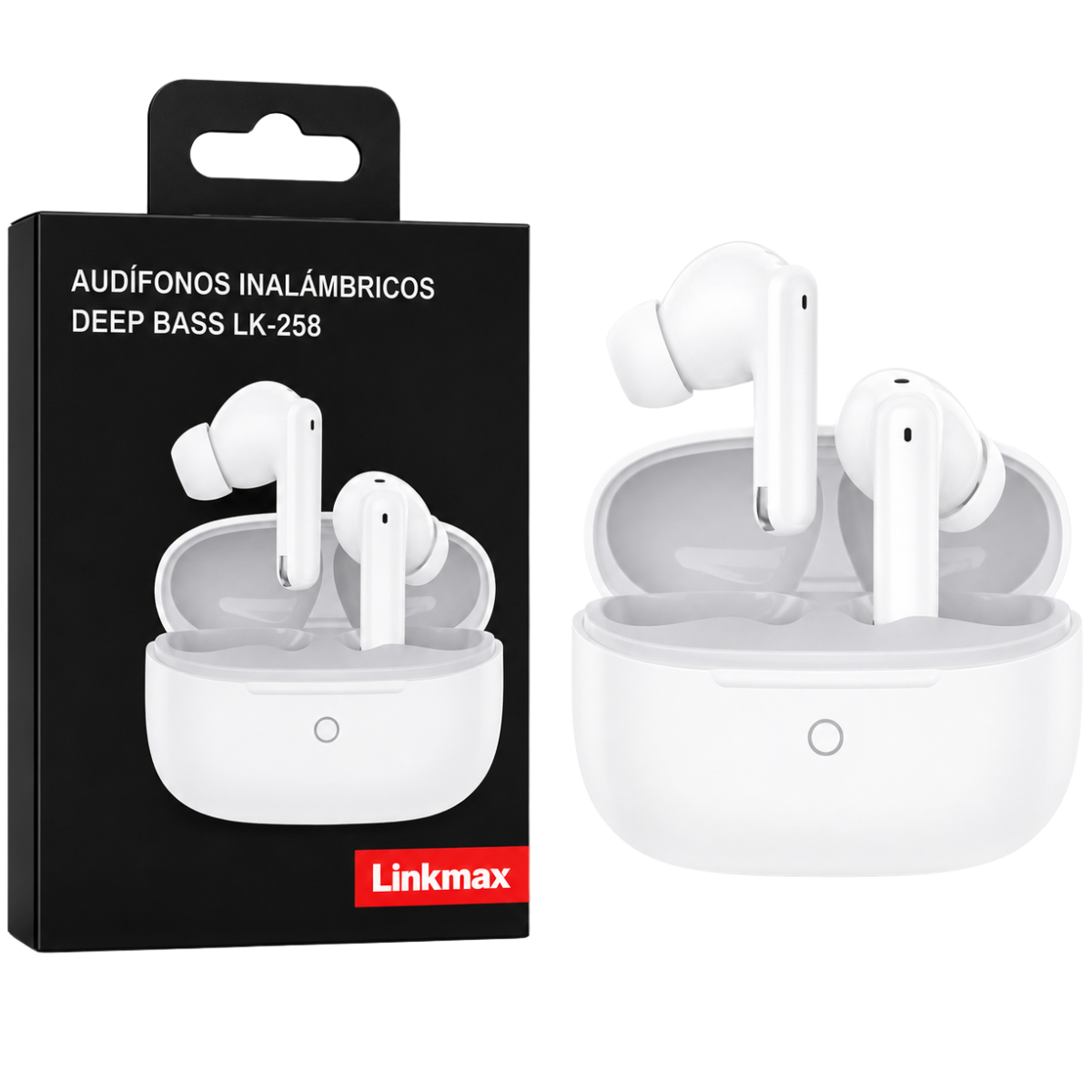LINKMAX LK-258 AUDIFONO BLUETOOTH (BLANCO)