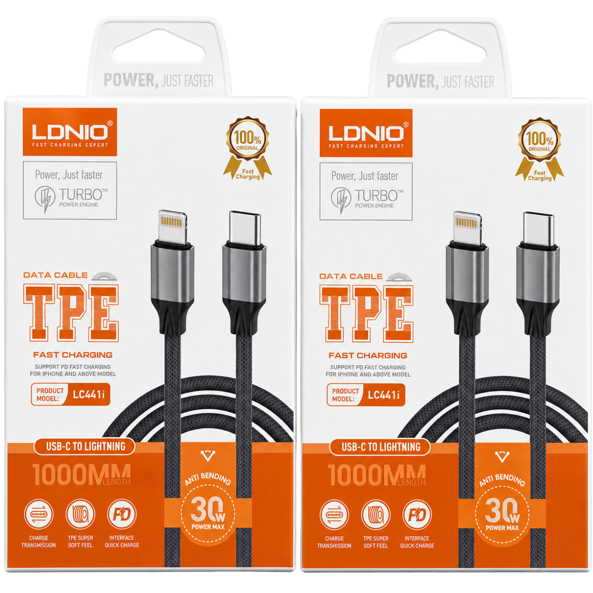 LDNIO LC441i CABLE 30W C - LIGHTNING