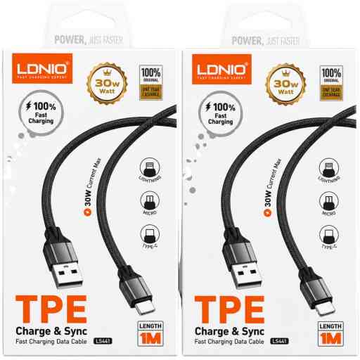 LDNIO LS441 CABLE 30W TIPO C