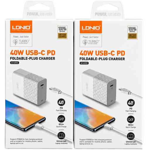 LDNIO A1405C CARGADOR 40W CABLE TC/TC