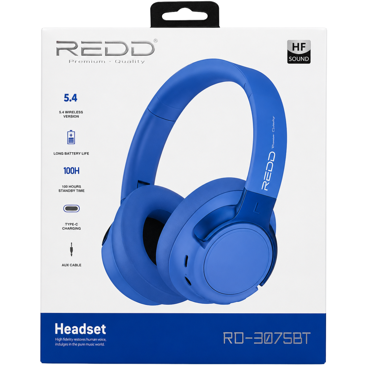 REDD RD-3075BT AUDIFONO BLUETOOTH (AZUL)