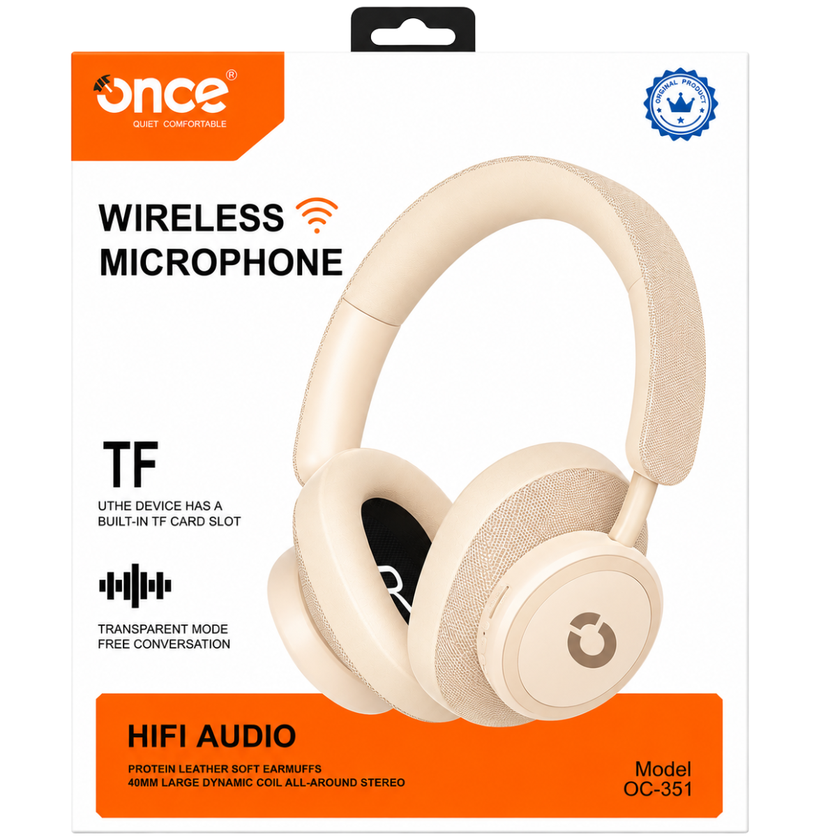 ONCE OC-351 AUDIFONO VINCHA BT & FM (BLANCO)