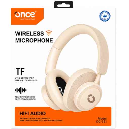 ONCE OC-351 AUDIFONO VINCHA BT & FM (BLANCO)