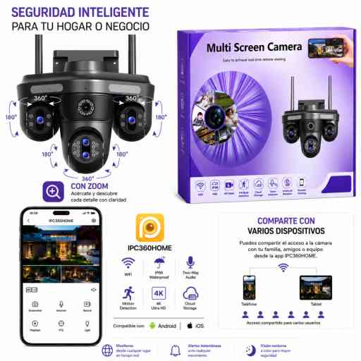 ZM-F178 CAMARA CON ZOOM MULTI SCREEN