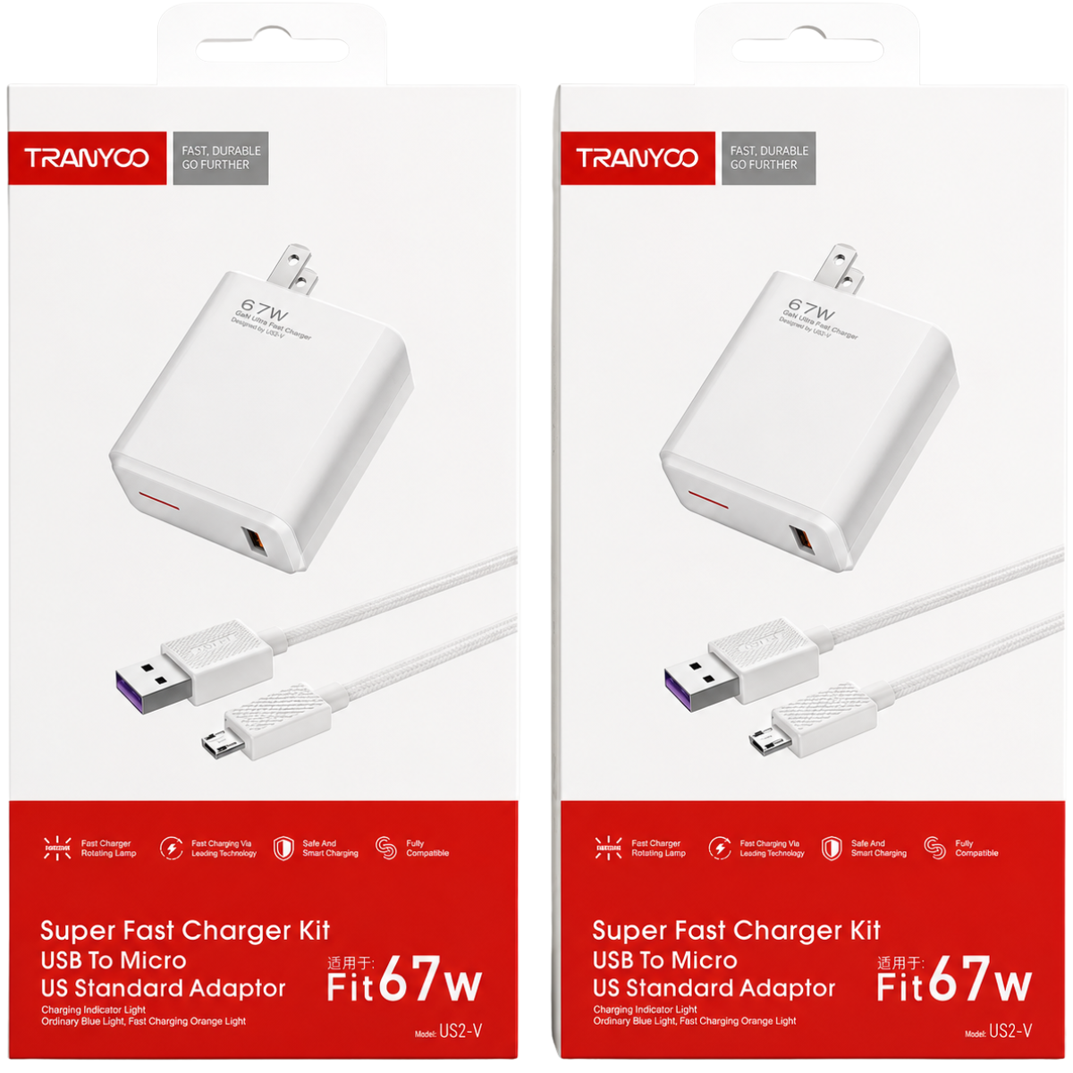 TRANYOO US2-V CARGADOR 67W V8