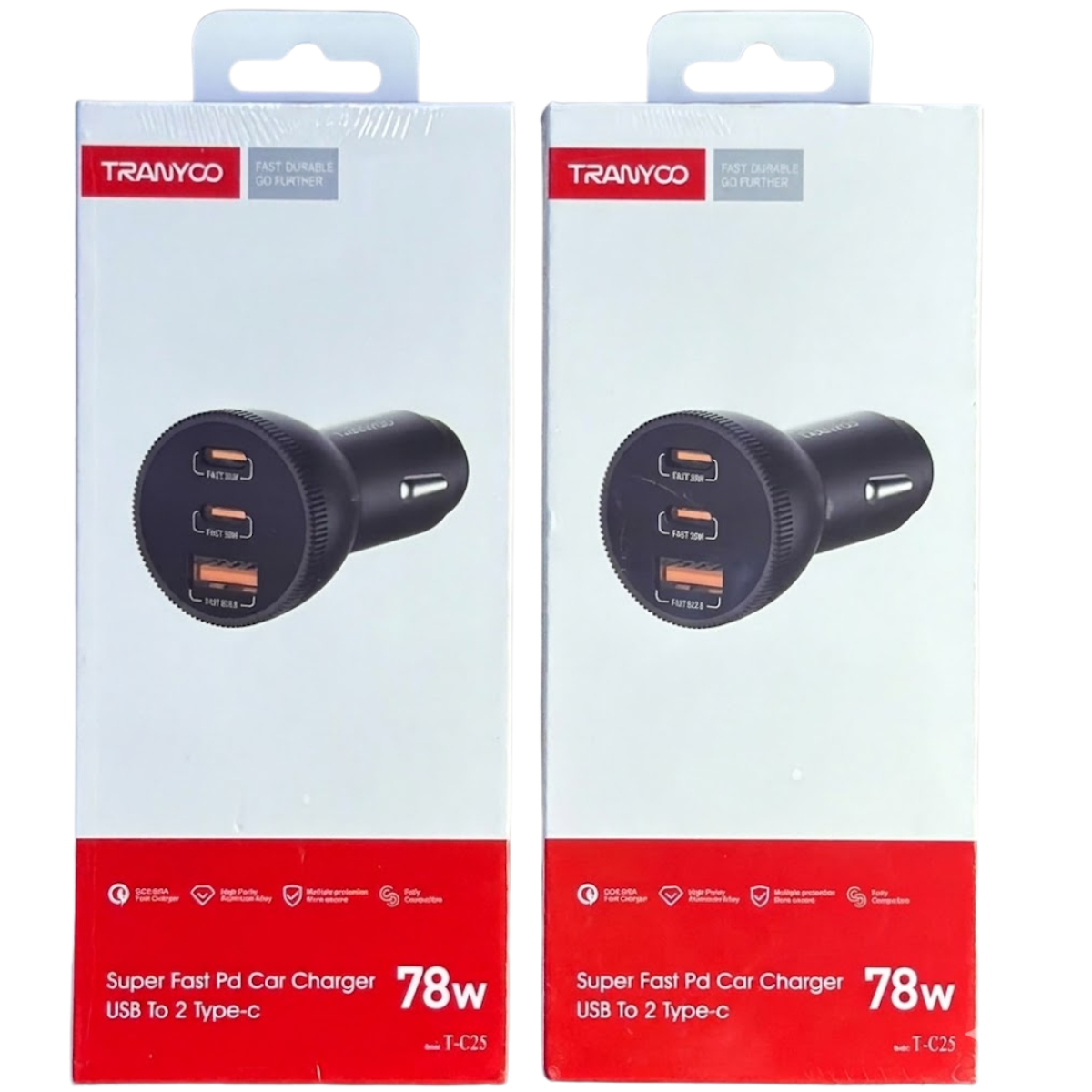TRANYOO T-C25 CARGADOR DE AUTO 78W