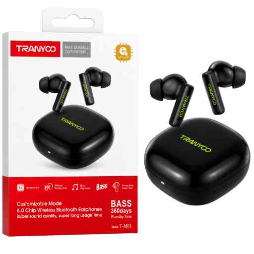 TRANYOO T-M01 AUDIFONO BLUETOOTH (NEGRO)