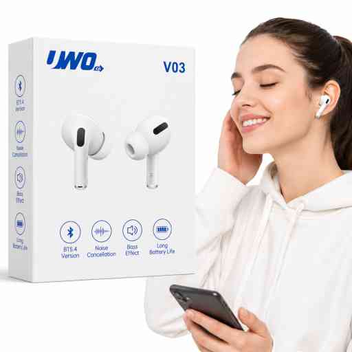 UWO V03 AUDIFONO BLUETOOTH (BLANCO)