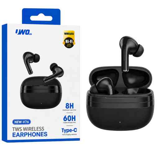 UWO NEW-V76 AUDIFONO BLUETOOTH (NEGRO)