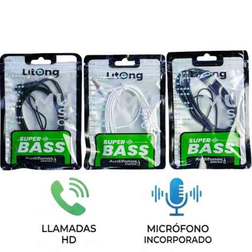 LITONG AUDIFONO SUPER BASS SIN MICROFONO