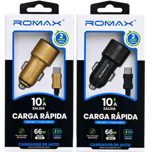 ROMAX TCC0285 CARGADOR 66W TIPO C