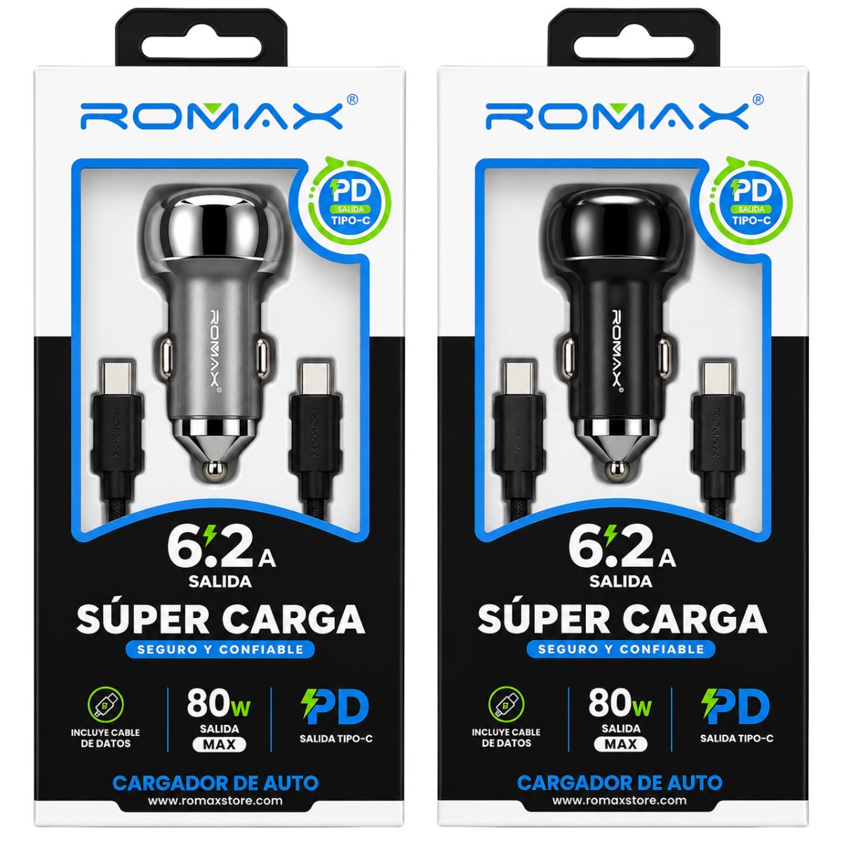ROMAX TCC0566 CARGADOR 80W PD