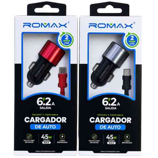 ROMAX TCC0410 CARGADOR 45W DE AUTO