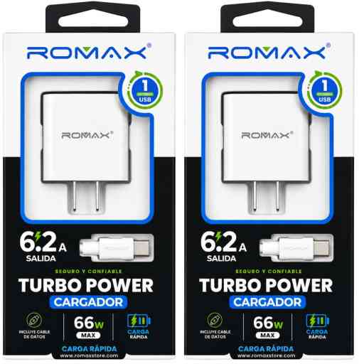 ROMAX TCC0177 CARGADOR 66W TIPO C