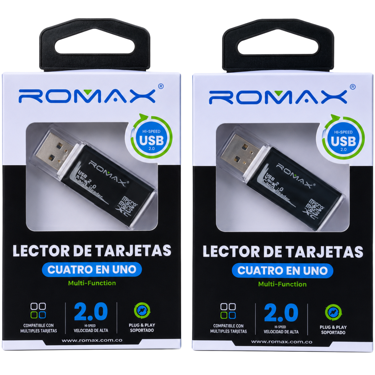 ROMAX TPL0018 LECTORA MEMORIA USB 4 EN 1